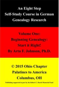 Vol 1 8 Step Self-Study Course in German Genealogical Research
