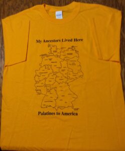 Tee Shirt My Ancestors Lived Here Map of Germany
